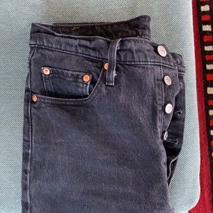 Levi’s 501 black skinny jeans